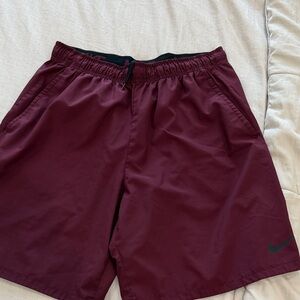Nike Men's Deep Burgundy Athletic Shorts